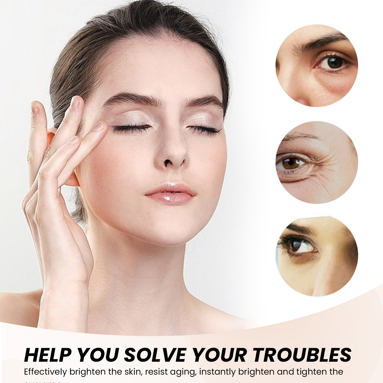 Temporary Eye Tightener, Dilute Fine Lines Eye Bag Dark Circle Law Grain Crow's Feet Moisturize Eye Skin - Image 5