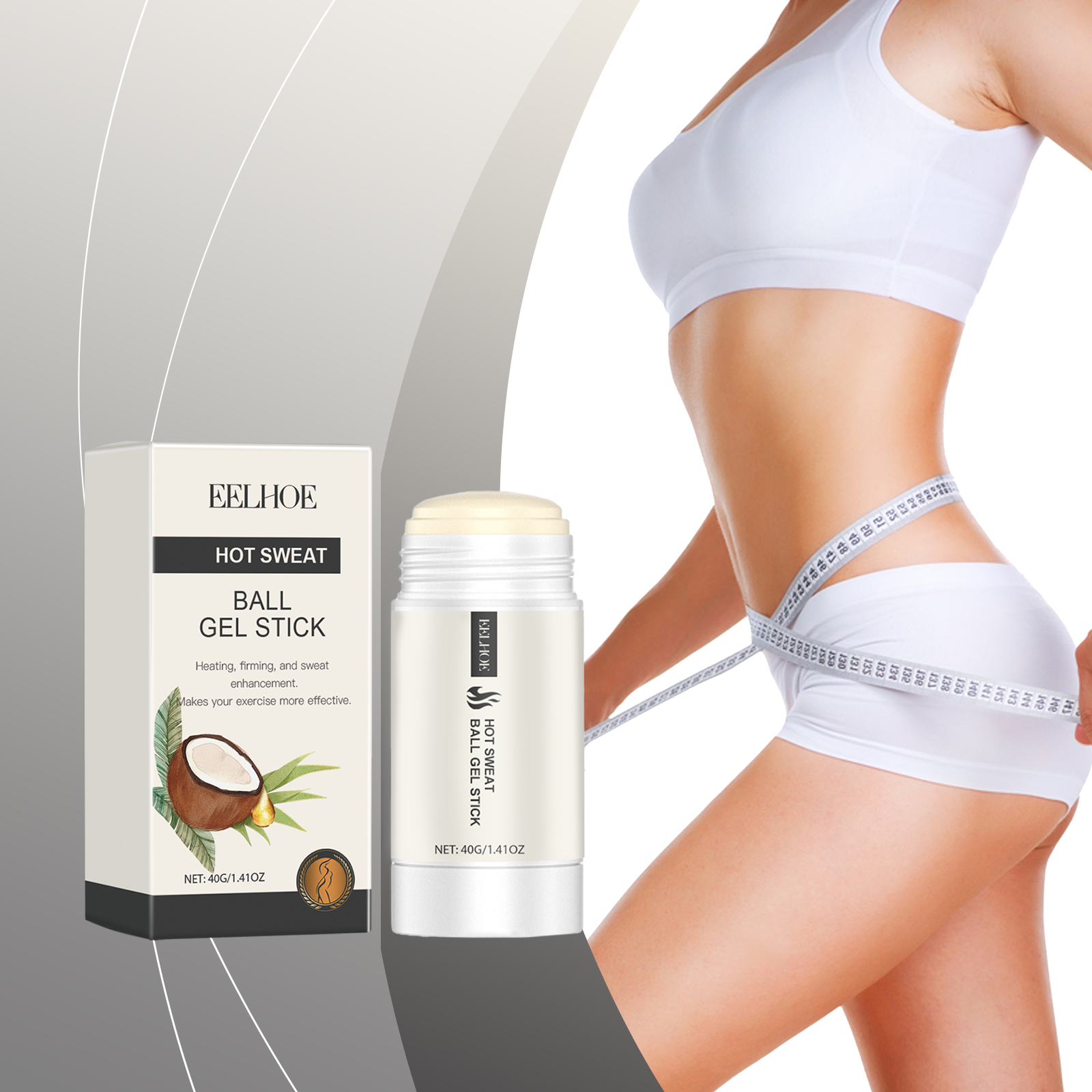 EELHOE Body Care Stick Body Skin Moisturizing Care Massage Moisturizing Body Care Stick - Image 2