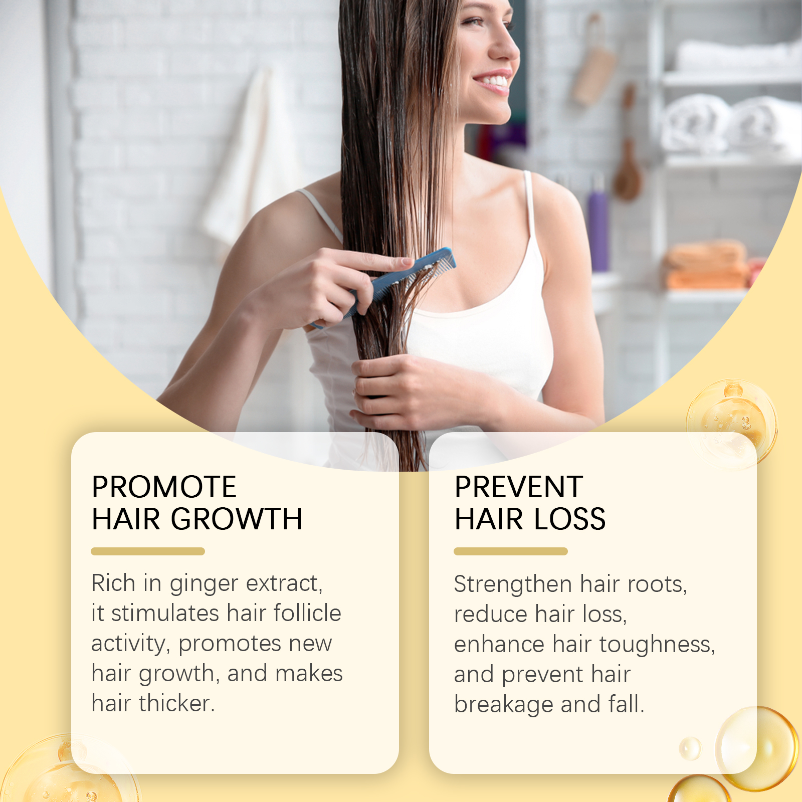 Hoegoa Hair Care Serum Herbal Serum Revitalizes Scalp Oil And Hair Flourish Serum - Image 3