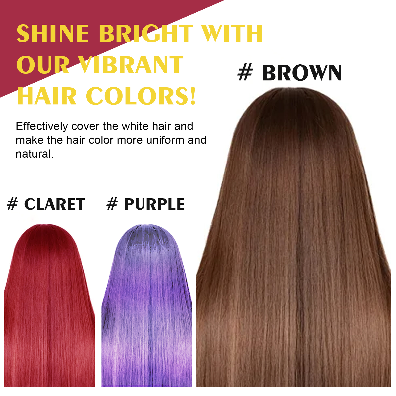 Black Hair Shampoo Series, Gentle, Non-Irritating And Moisturizing Scalp Easily Changing Color Hair Shampoo - Image 5