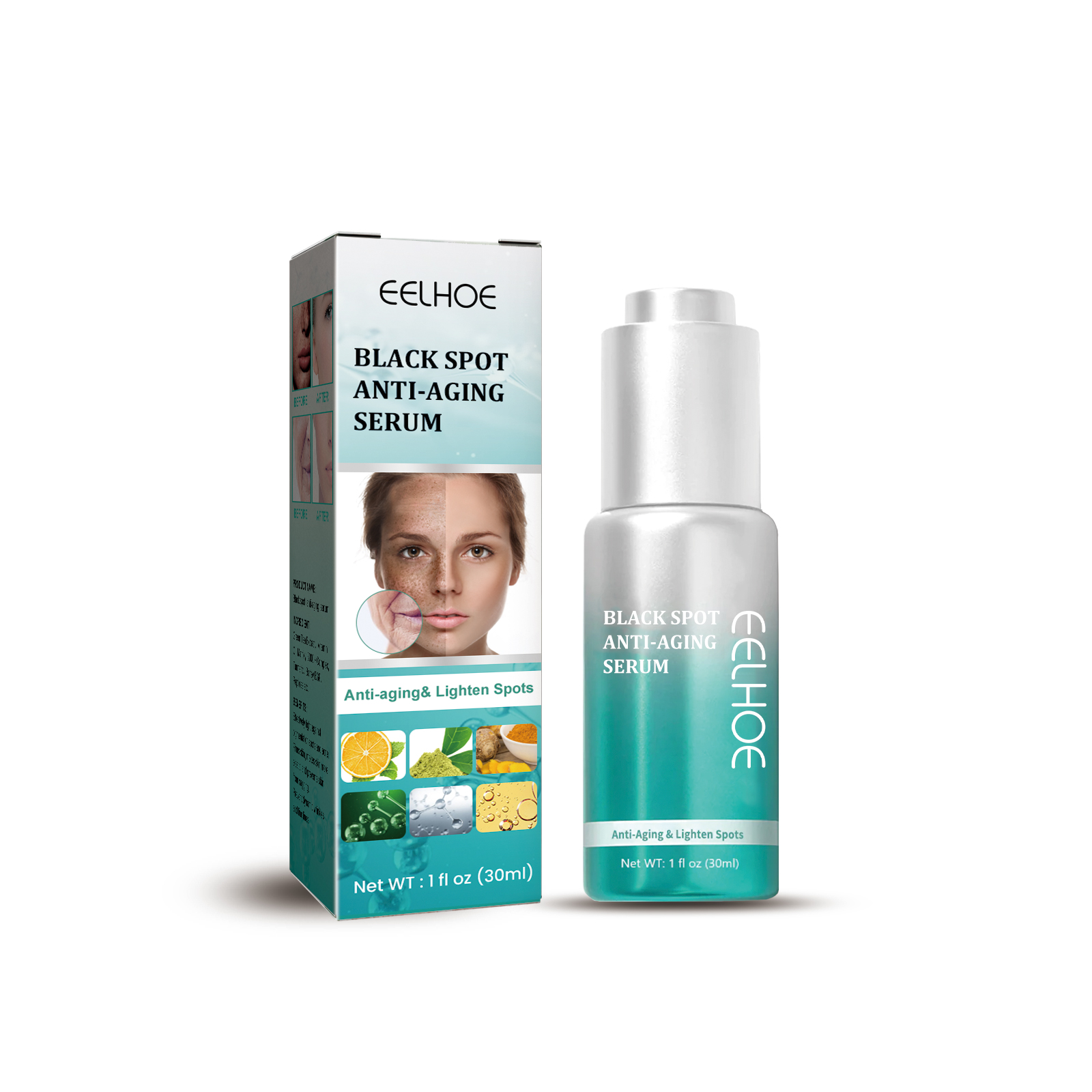 EELHOE Dark Spots Anti-Aging Serum Lighten Dark Spots And Moisturize Skin Anti-Wrinkle Serum