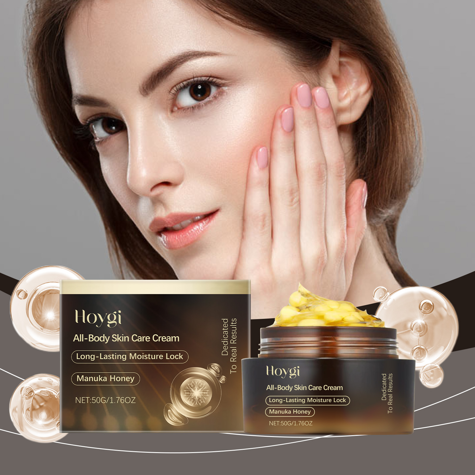 Hoygi Firming Moisturizer Body Care Gentle Cream Moisturizing Hydrating Moisturizing Brightening Nourishing Care - Image 2