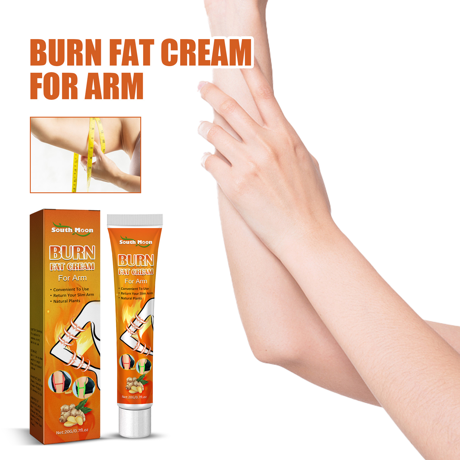 South Moon Burn Fat Cream For Arm, Nourishing Slimming Body Firming Arms Shaping Treatment Cream