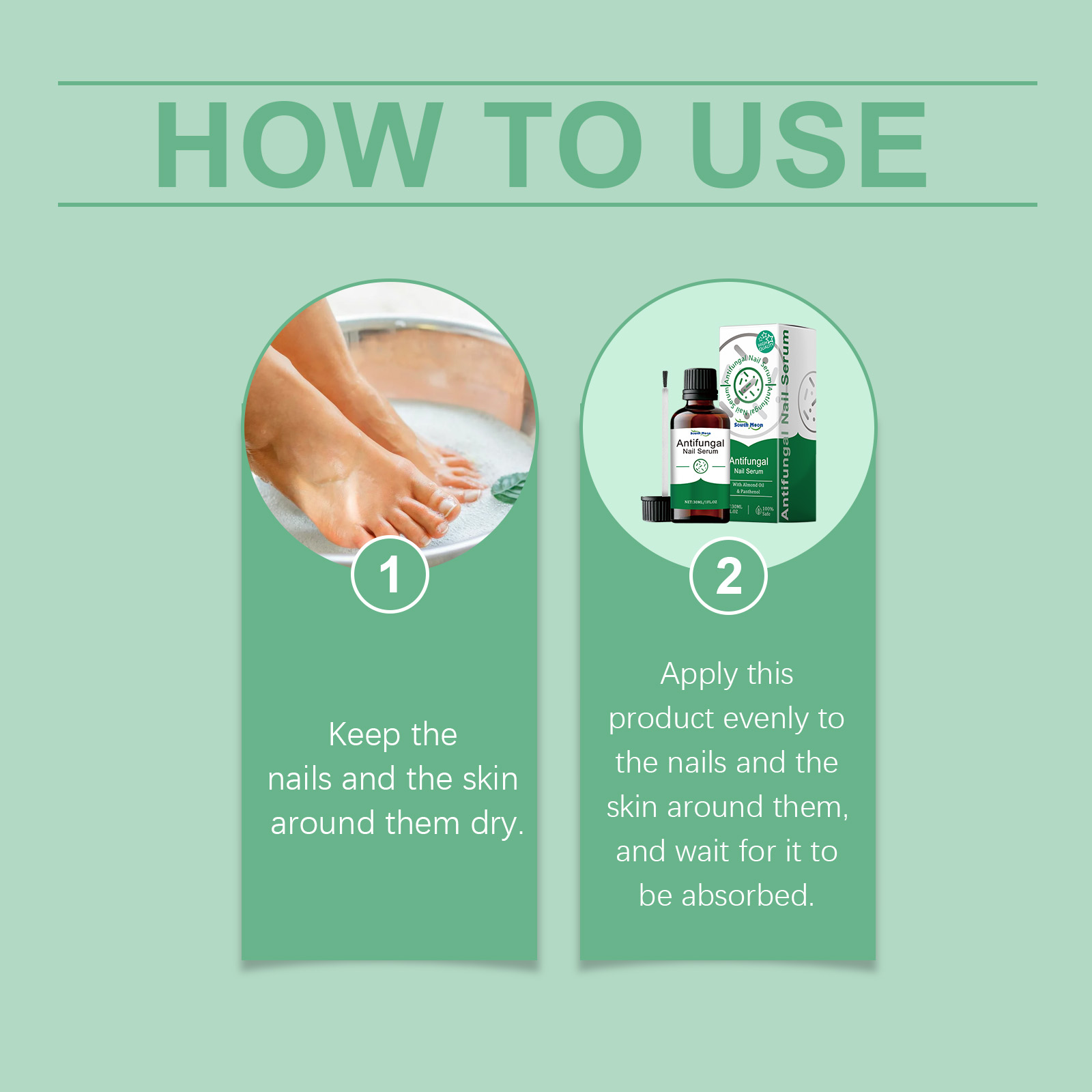 South Moon Nail Care Serum, Soft Nail Cream Brightening Nails Clean Nails Thick Toe Care Nails - Image 6