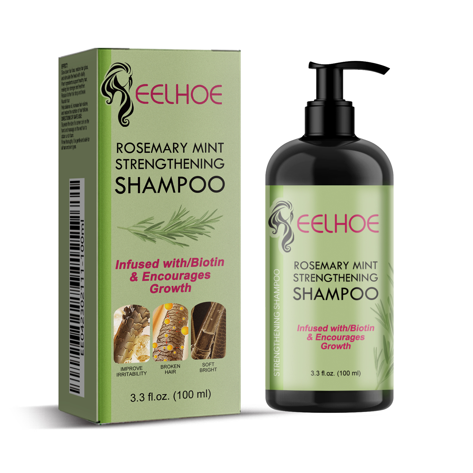 EELHOE Hair Enrichment Essence, Moisturizes Hair Repair Hair Root Thickening Hairline Strengthening Hair Treatment Essence - Image 2