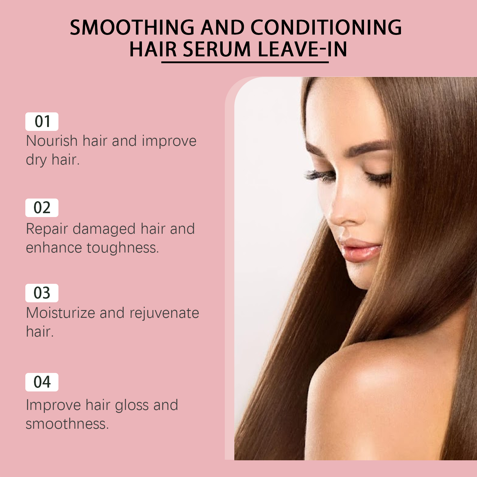 Hoegoa Leave-In Hair Care Essence Rosemary Begonia Hair Care Essence Strengthens And Nourishes Hair - Image 4