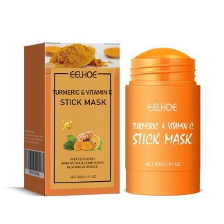 EELHOE Ginger Yellow Mud Facial Mask Stick, Acne Removing Pore Shrinking Cleaning Solid Facial Mask