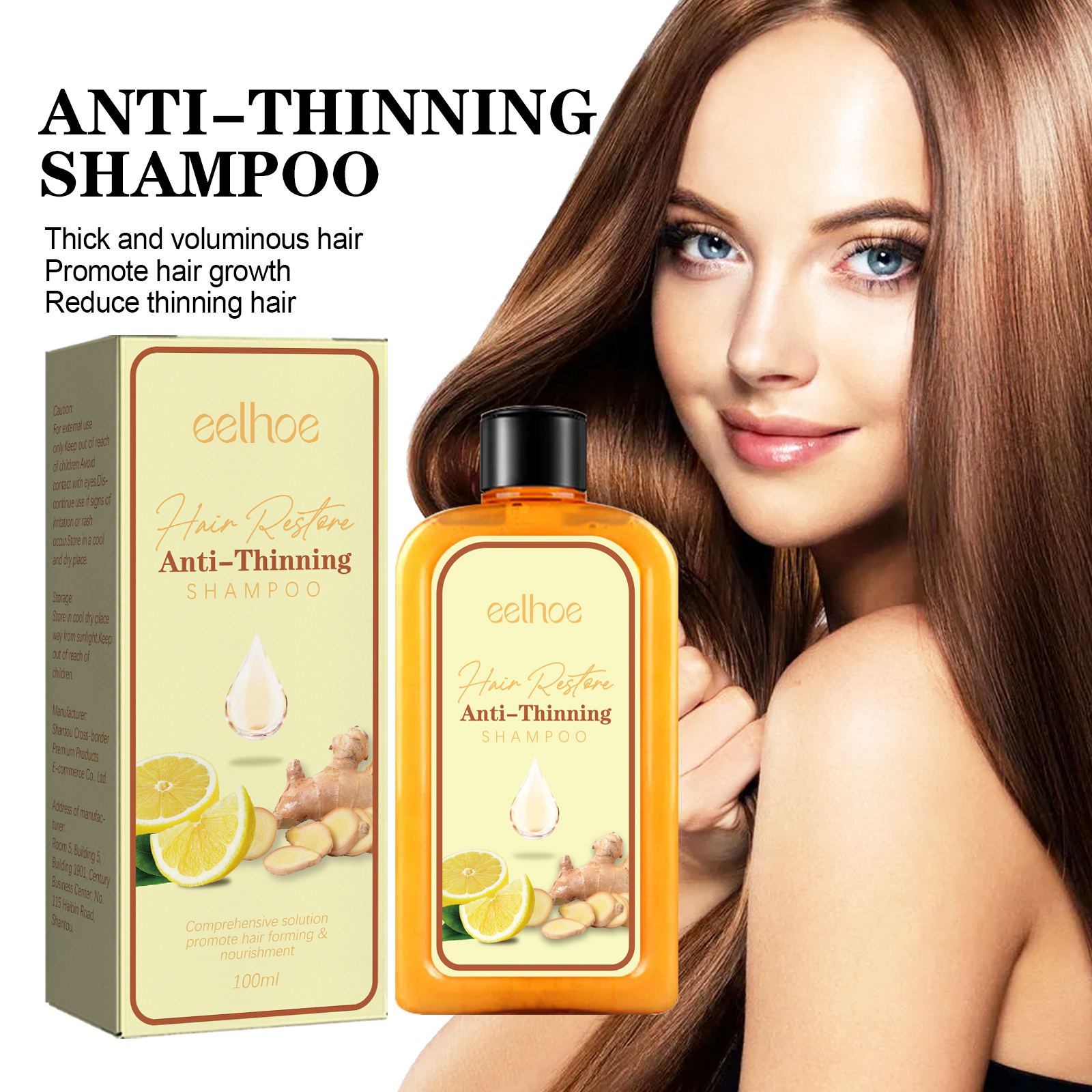 Tight Hair Shampoo, Hair Anti-Loss Hair Tight Hair Care Dry Hair And Frizz Smoothing Hair Shampoo - Image 3